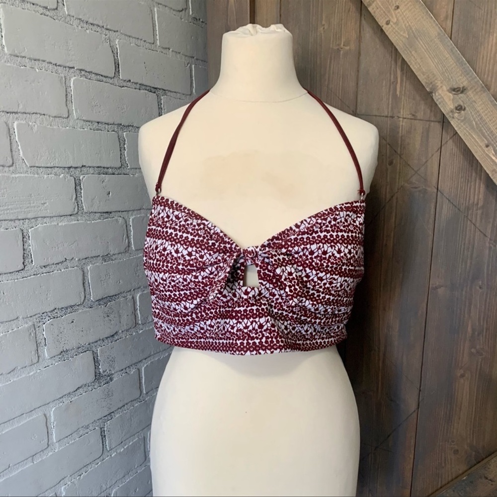 NWT Mossimo Floral Bikini Top